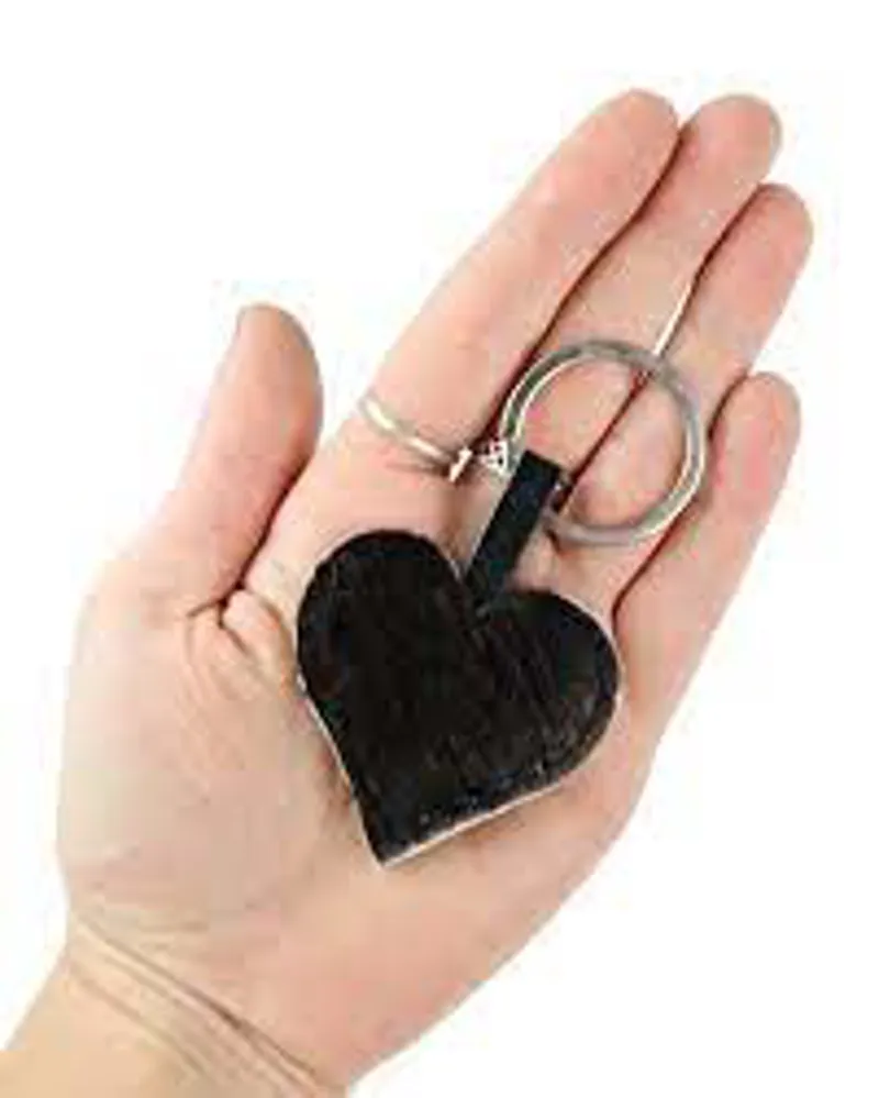 Bethany Rae Heart Keyring - Black